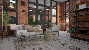 krzesła w stylu loft